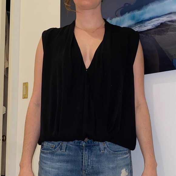 haute hippie black backless blouse - Picture 1 of 3
